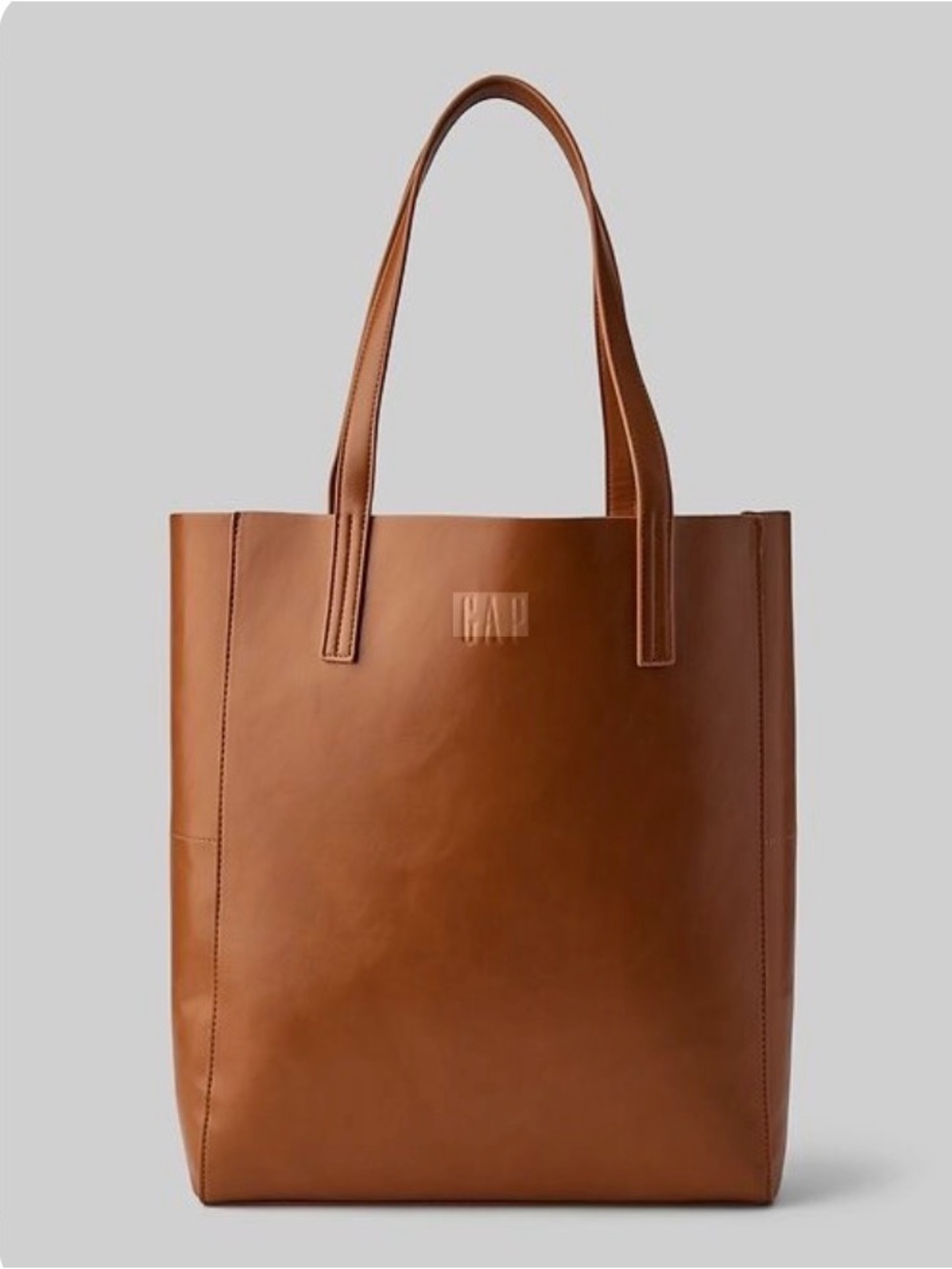 GAP Tan Leather Tote Bag